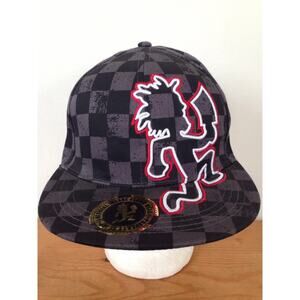 Insane Clown Posse ICP Hatchetman Rude Boy Checkered Juggalo Hat Fitted S
